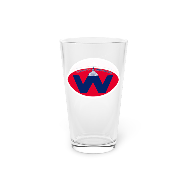 Washington Ambassadors Sun Pint Glass 16 Ounce WFL Football Team Collectible Drinkware