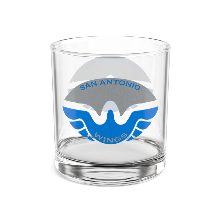 San Antonio Wings Rocks Whisky Glass 10 Ounce WFL Football Team Collectible Drinkware