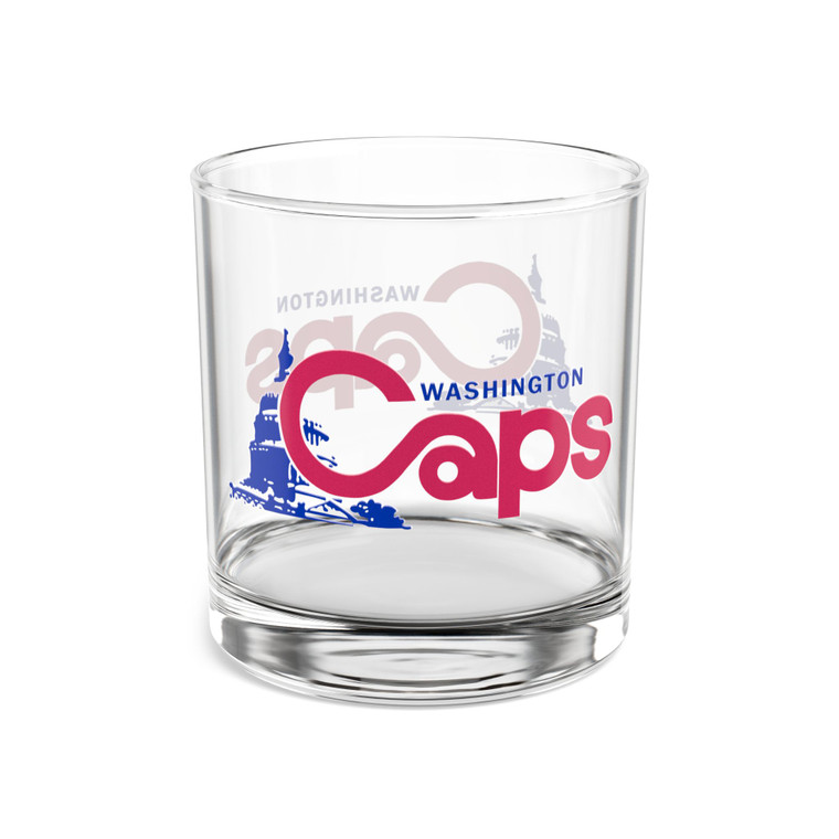Washington Caps Rocks Whisky Glass 10 Ounce ABA Basketball Team Collectible Drinkware