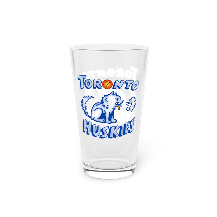 Toronto Huskies Pint Beer Glass 16 oz NBA Basketball Team Collectible Drinkware