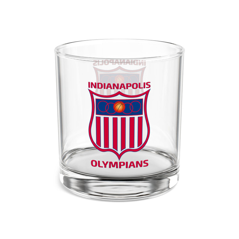 Indianapolis Olympians Rocks Whisky Glass 10 Ounce NBA Basketball Team Collectible Drinkware