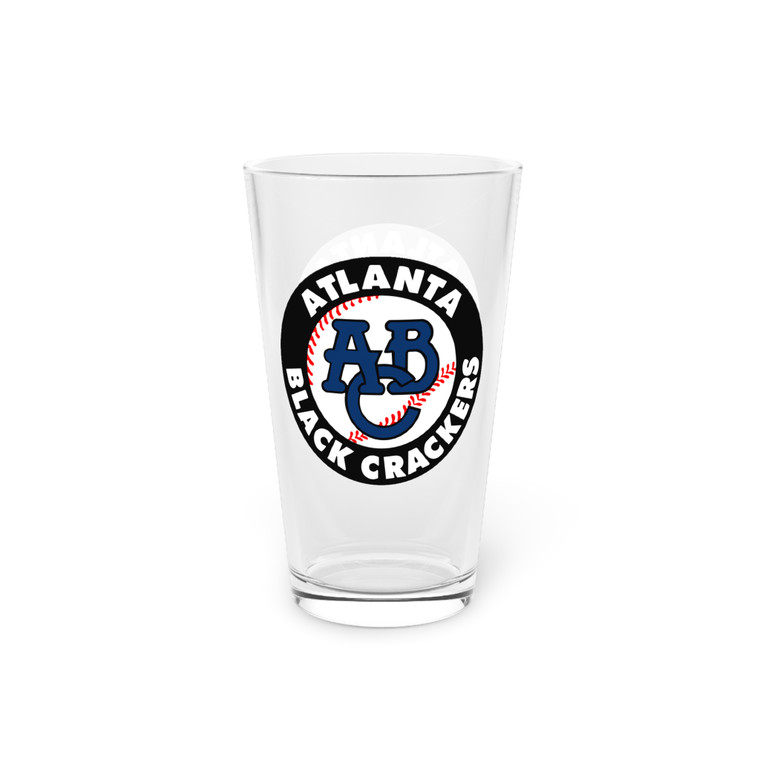 Atlanta Black Crackers Pint Glass 16 oz Negro Leagues Baseball Team Collectible Drinkware