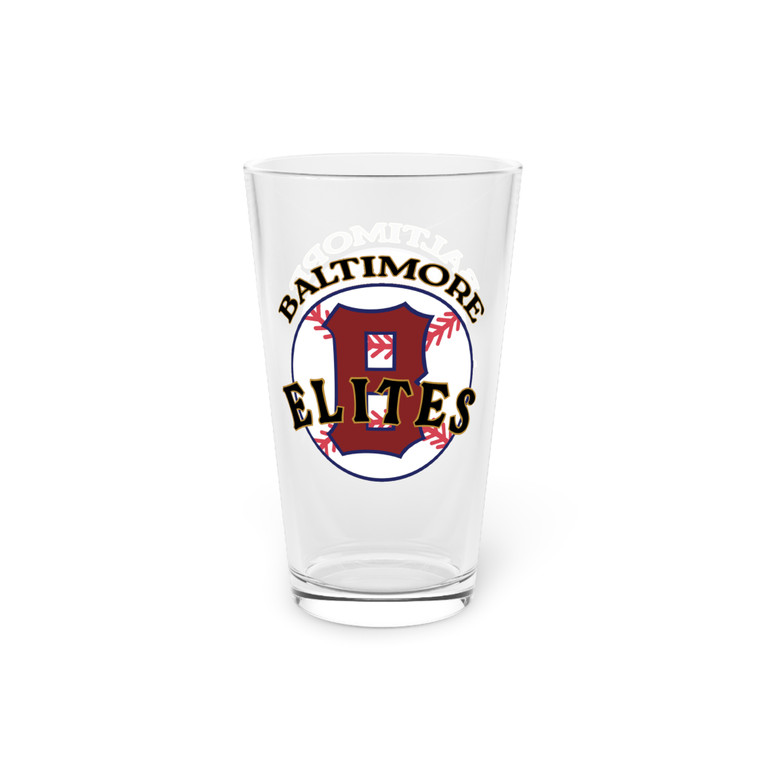 Baltimore Elites Pint Beer Glass 16 oz Negro Leagues Baseball Team Collectible Drinkware