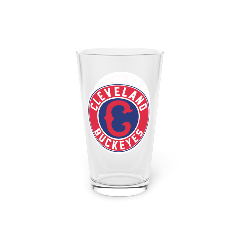 Cleveland Buckeyes Pint Beer Glass 16oz Negro Leagues Baseball Team Collectible Drinkware