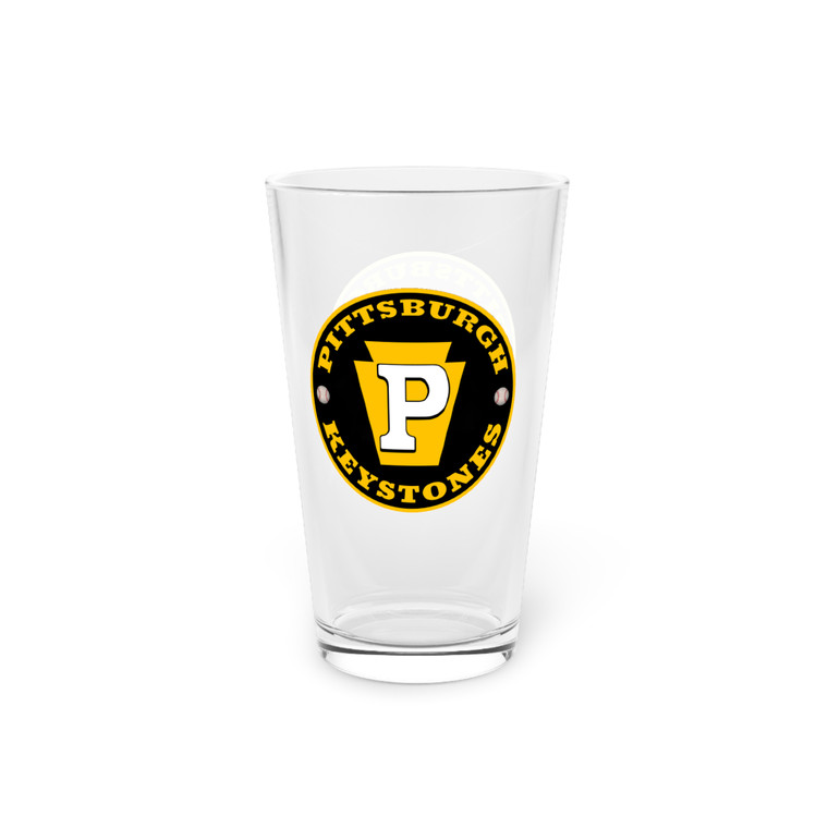 Pittsburgh Keystones Pint Beer Glass 16 Ounce Negro Leagues Baseball Team Collectible Drinkware