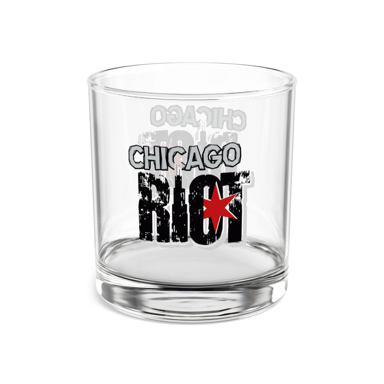 Chicago Riot Rocks Whisky Glass 10 Ounce MISL Soccer Team Collectible Drinkware