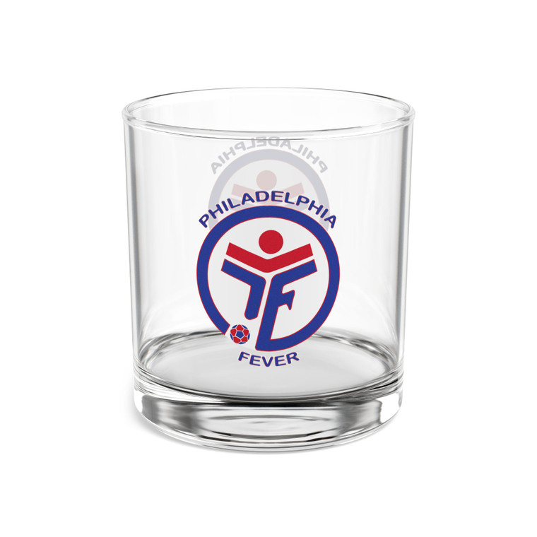 Philadelphia Fever Rocks Whisky Glass 10 Ounce MISL Soccer Team Collectible Drinkware