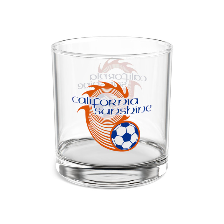 California Sunshine Rocks Whisky Glass 10 Ounce ASL Soccer Team Collectible Drinkware