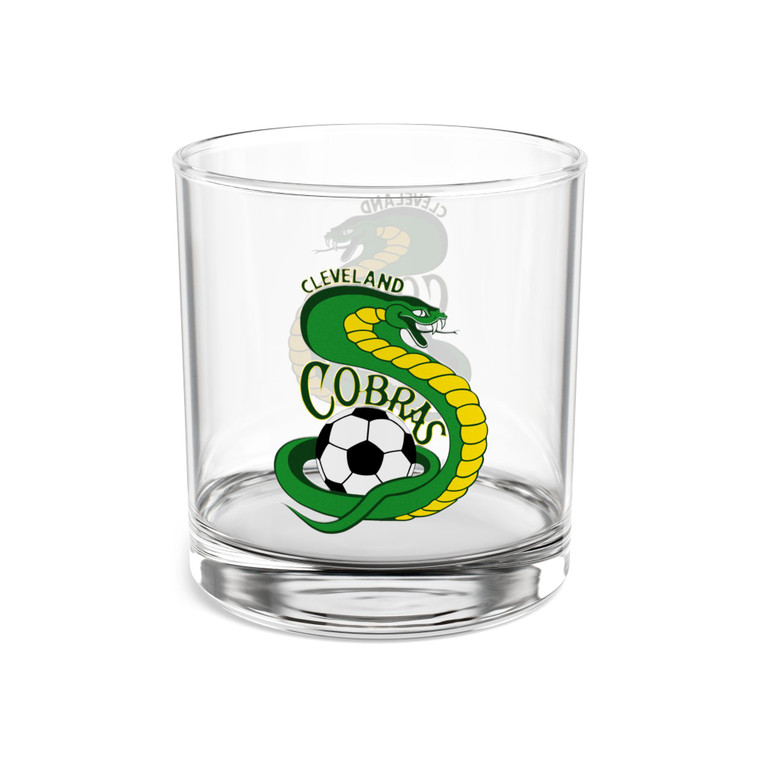 Cleveland Cobras Rocks Whisky Glass 10 Ounce ASL Soccer Team Collectible Drinkware