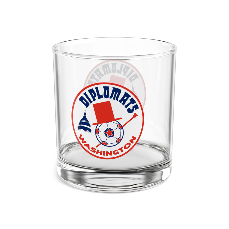 Washington Diplomats Rocks Whisky Glass 10 Ounce NASL Soccer Team Collectible Drinkware