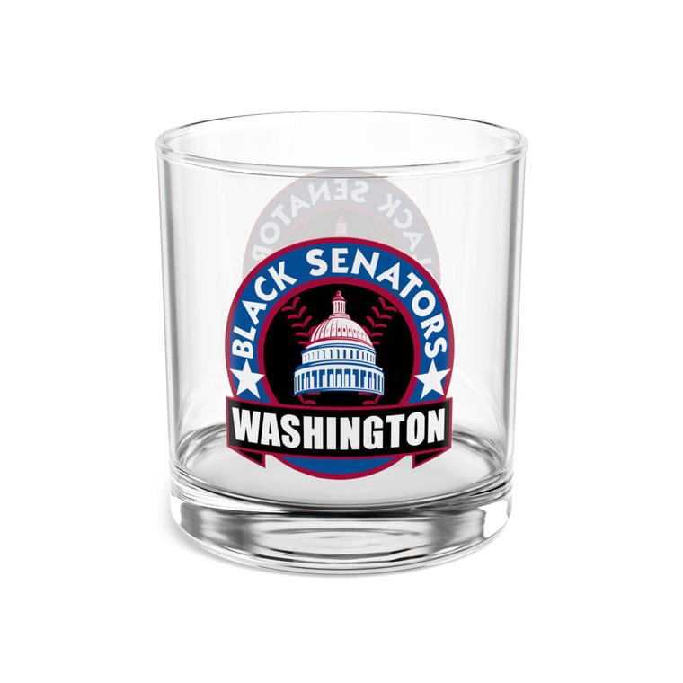 Washington Black Senators Rocks Whisky Glass 10 Ounce Negro Leagues Baseball Team Collectible Drinkware