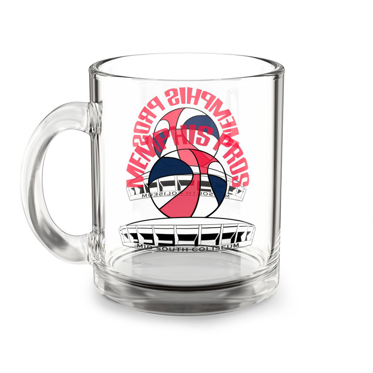 Memphis Pros Glass Beer Mug 10 Ounce ABA Basketball Team Collectible Drinkware Memphis Pros Glass Beer Mug 10 Ounce ABA Basketball Team Collectible Drinkware