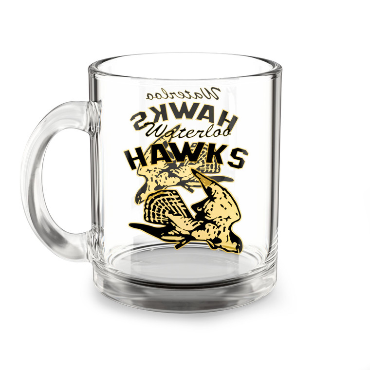 Waterloo Hawks Glass Beer Mug 10 Ounce NBA Basketball Team Collectible Drinkware Waterloo Hawks Glass Beer Mug 10 Ounce NBA Basketball Team Collectible Drinkware