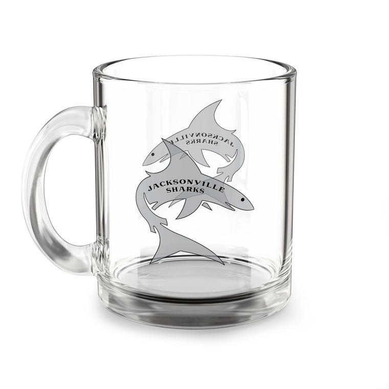 Jacksonville Sharks Glass Beer Mug 10 Ounce WFL Football Team Drinkware Collectible Jacksonville Sharks Glass Beer Mug 10 Ounce WFL Football Team Drinkware Collectible