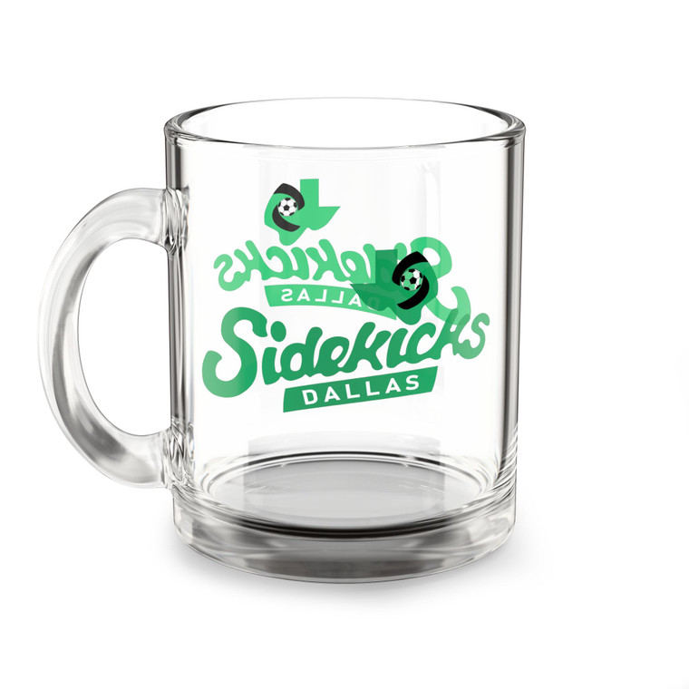 Dallas Sidekicks Glass Mug 10 Ounce MISL Soccer Team Collectible Drinkware Dallas Sidekicks Glass Mug 10 Ounce MISL Soccer Team Collectible Drinkware