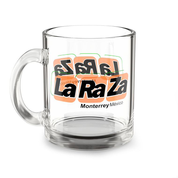 Monterrey La Raza Glass Mug 10 Ounce MISL Soccer Team Collectible Drinkware