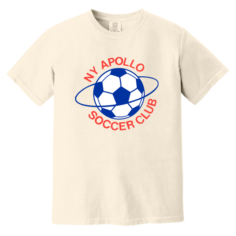 New York Apollo T-shirt Heavyweight | ASL Soccer Team Fan Apparel Tee color Ivory