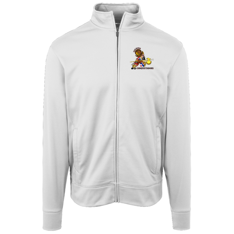 San Diego Conquistadors Full Zip Fleece Jacket ABA Basketball Team Fan Apparel color White