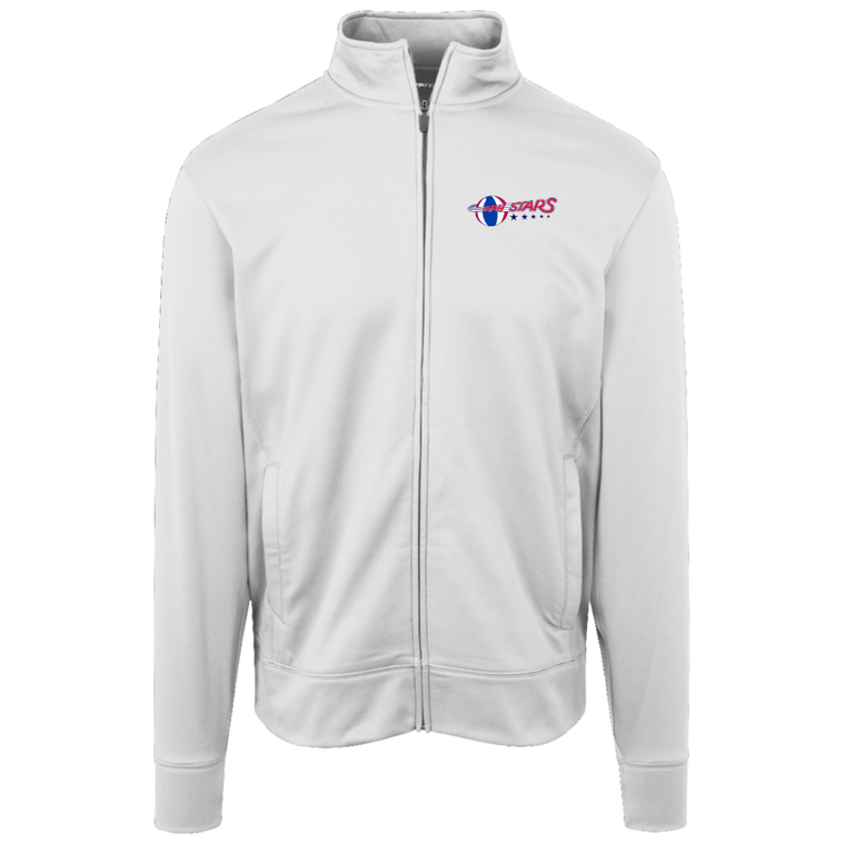 Utah Stars Full Zip Fleece Jacket ABA Basketball Team Fan Apparel color White
