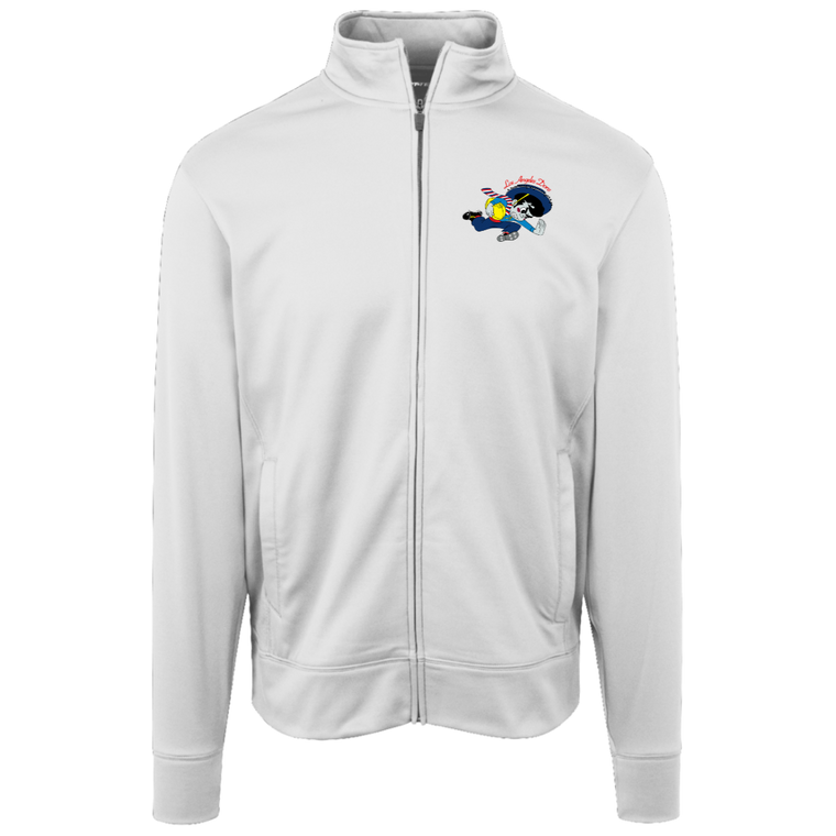 Los Angeles Dons Full Zip Fleece Jacket AAFC Football Team Fan Apparel color White