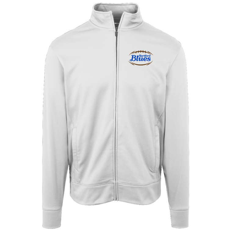 Hartford Blues Full Zip Fleece Jacket NFL Football Team Fan Apparel color White