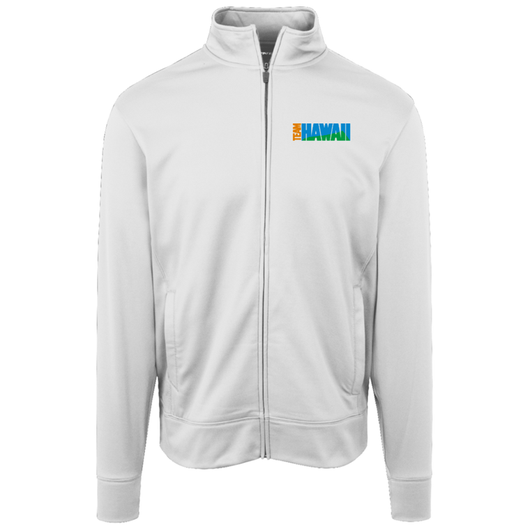 Team Hawaii Full Zip Fleece Jacket NASL Soccer Team Fan Apparel color White