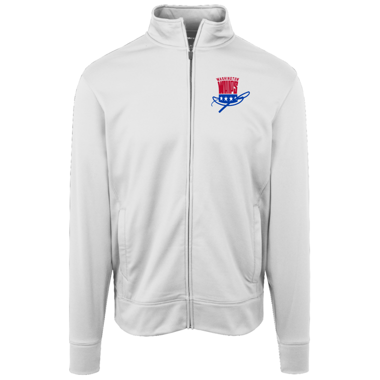 Washington Whips Full Zip Fleece Jacket NASL Soccer Team Fan Apparel color White