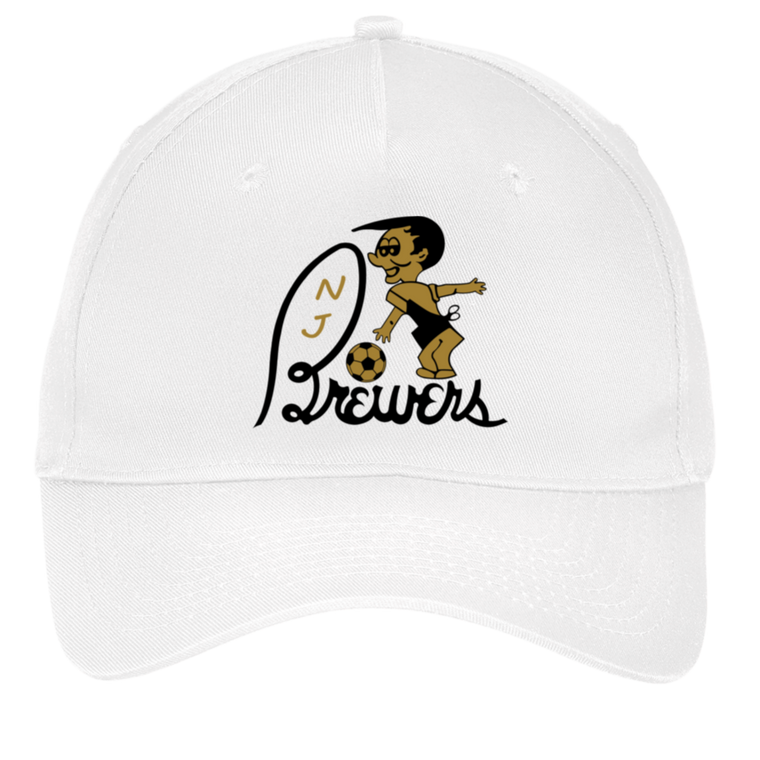 New Jersey Brewers Twill Cap ASL Soccer Team Fan Apparel color White