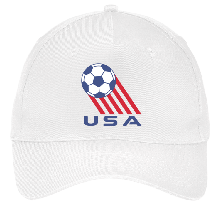 Soccer Team USA Twill Cap color White