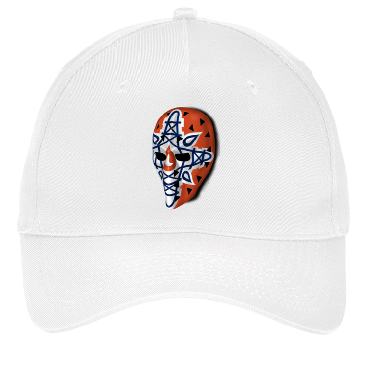 Gary Edwards Goalie Mask Twill Cap NHL Hockey Edmonton Oilers color White