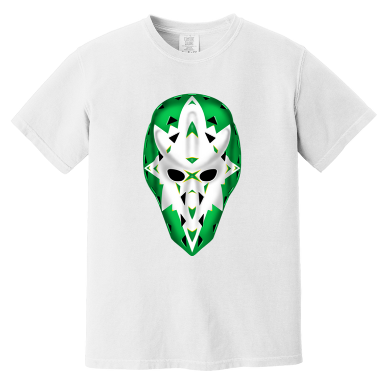 Minnesota North Stars NHL Gary Edwards Goalie Mask T-shirt color White