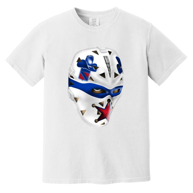 New York Rangers NHL John Davidson Goalie Mask T-shirt color White