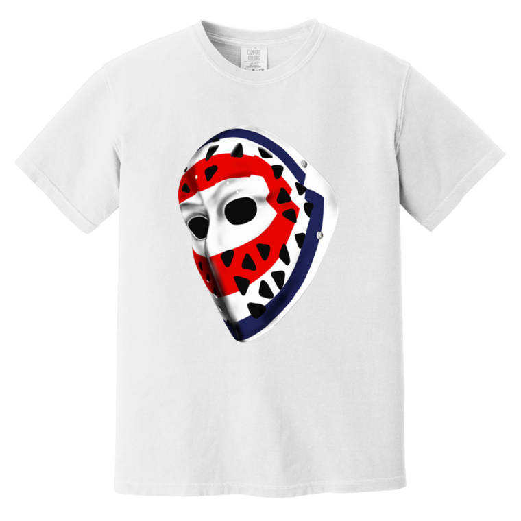 Montreal Canadiens NHL Ken Dryden Goalie Mask T-shirt color White