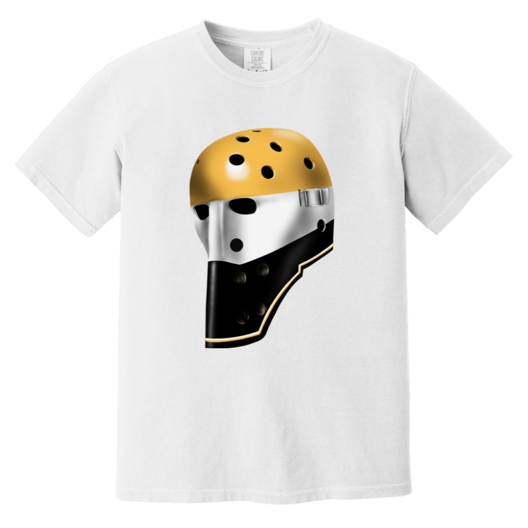 Pittsburgh Penguins NHL Michel Dion Goalie Mask T-shirt color White