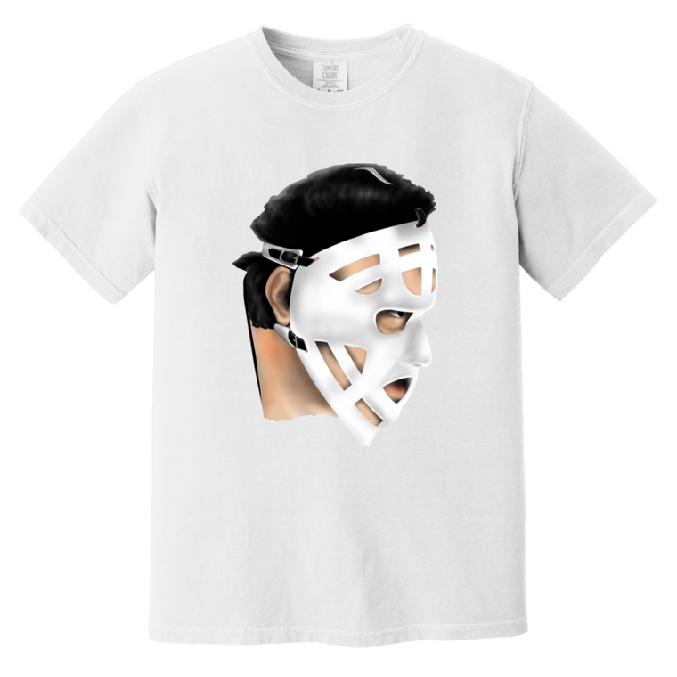 Chicago Blackhawks NHL Tony Esposito Goalie Mask T-shirt color White