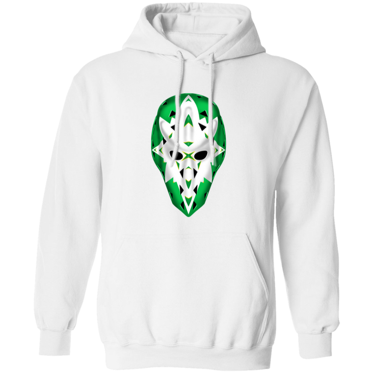 Minnesota North Stars NHL Gary Edwards Goalie Mask Hoodie Pullover color White
