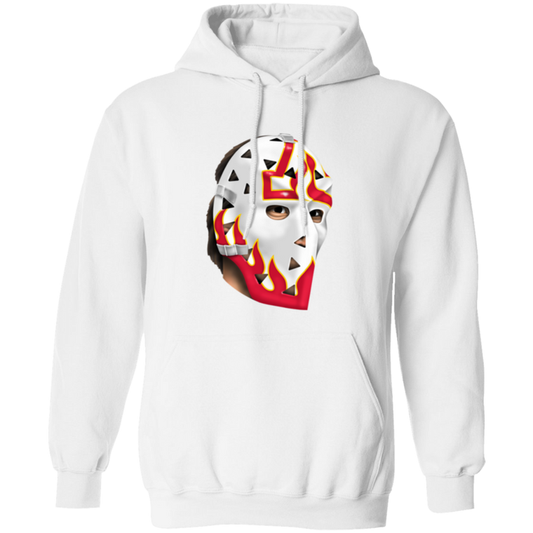 Atlanta Flames NHL Phil Myre Goalie Mask Hoodie Pullover color White