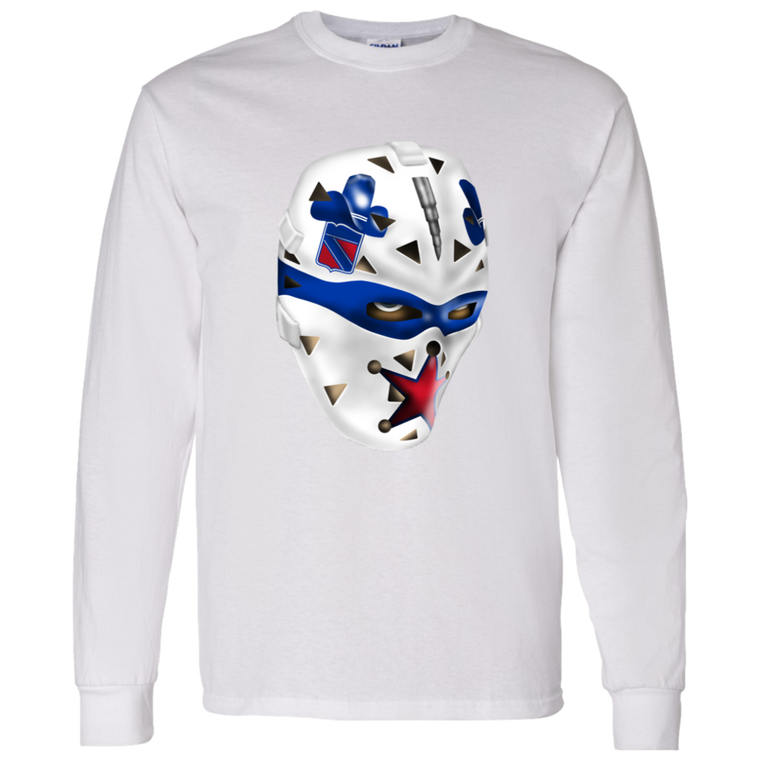 New York Rangers NHL John Davidson Goalie Mask color White