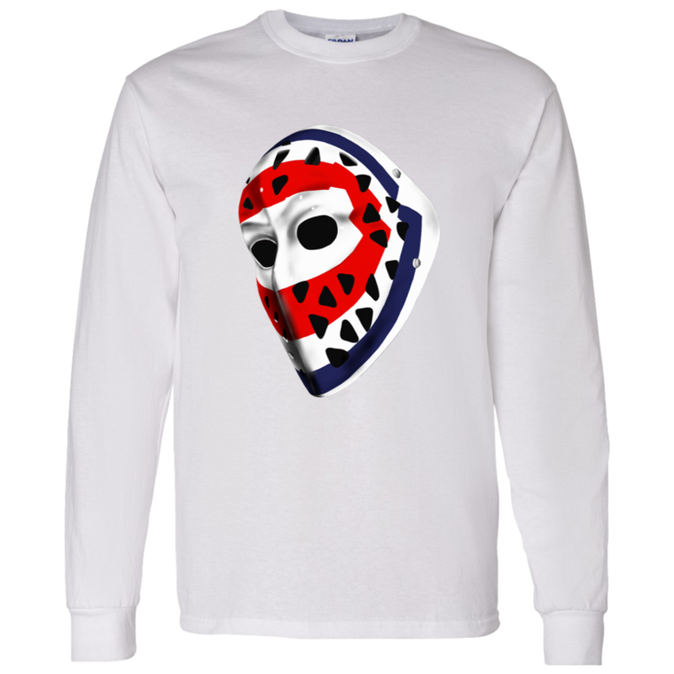 Montreal Canadiens NHL Ken Dryden Goalie Mask Long Sleeve Shirt color White