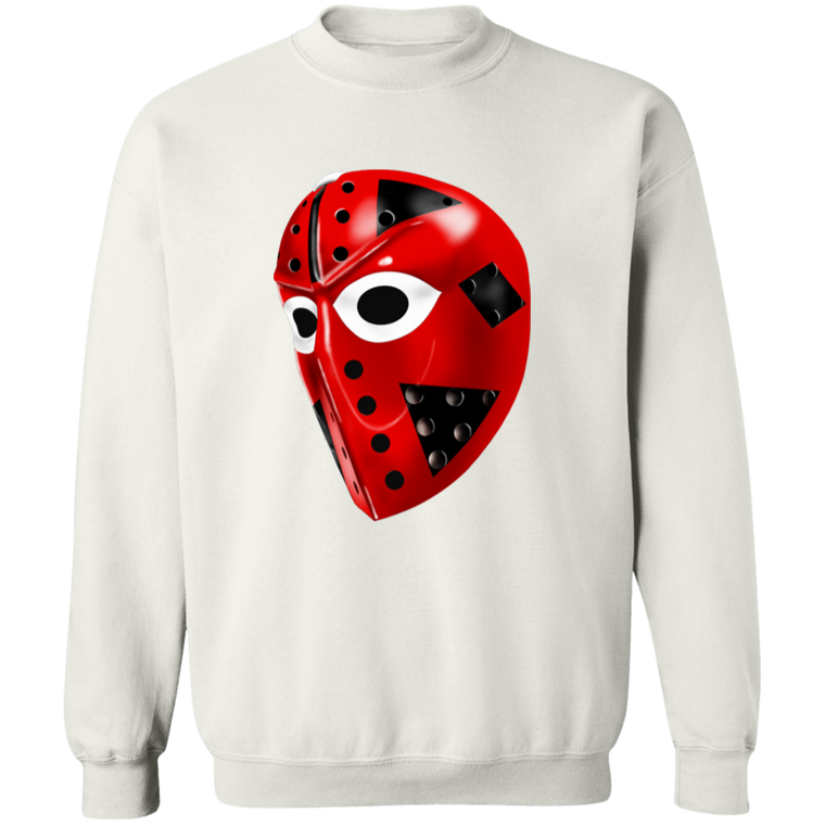 New York Islanders Goalie Mask Sweatshirt Crewneck Pullover color White
