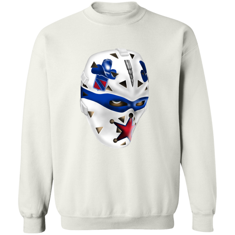 New York Rangers NHL John Davidson Goalie Mask Sweatshirt Crewneck Pullover color White