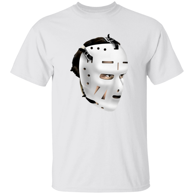 Boston Bruins NHL Ed Johnston Goalie Mask T-shirt color White