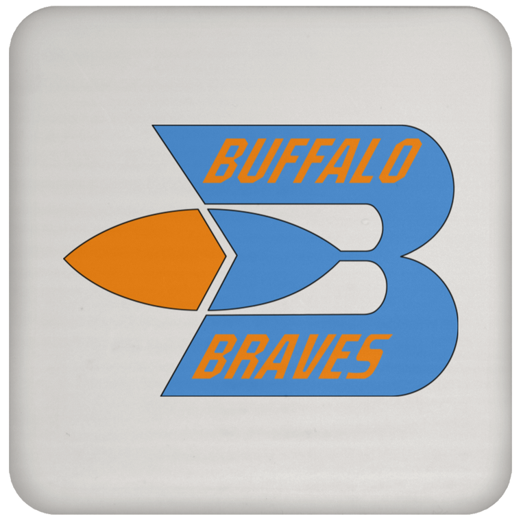 Buffalo Braves NBA Basketball Team Drink Coaster color White