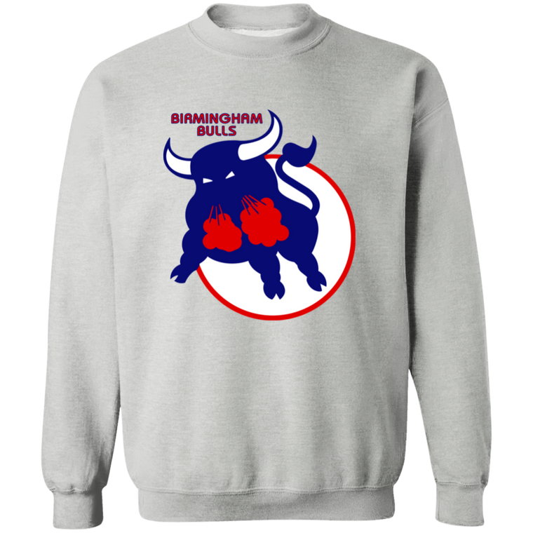 Birmingham Bulls WHA Hockey Sweatshirt Crewneck Pullover in sport grey