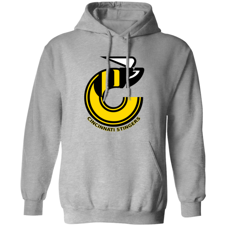 Cincinnati Stingers WHA Hockey Hoodie Pullover in Sport Grey