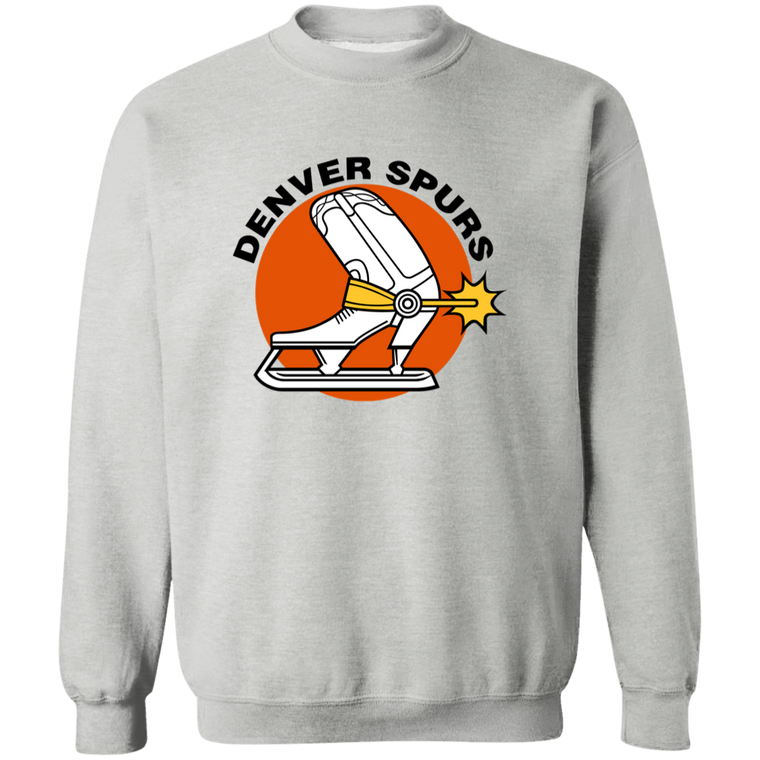 Denver Spurs WHA Hockey Sweatshirt Crewneck Pullover in sport grey