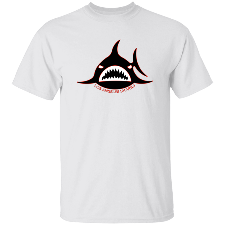 Los Angeles Sharks WHA Hockey Short Sleeve Tee Shirt in White