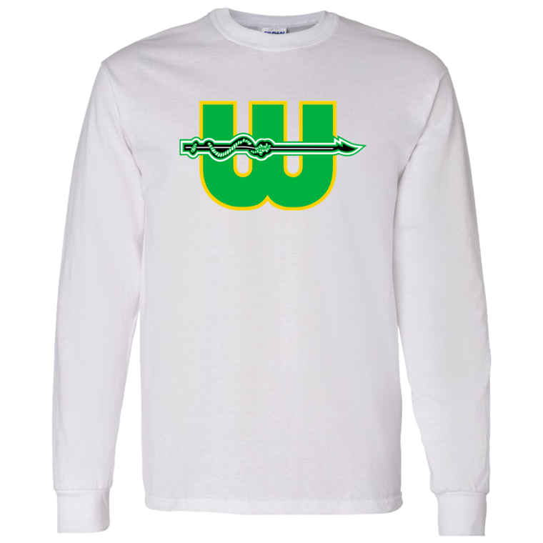 New England Whalers WHA Hockey Long Sleeve Shirt in White