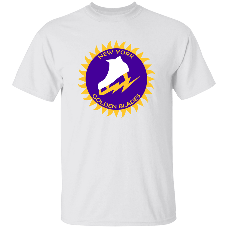 New York Golden Blades WHA Hockey Short Sleeve Tee Shirt in White