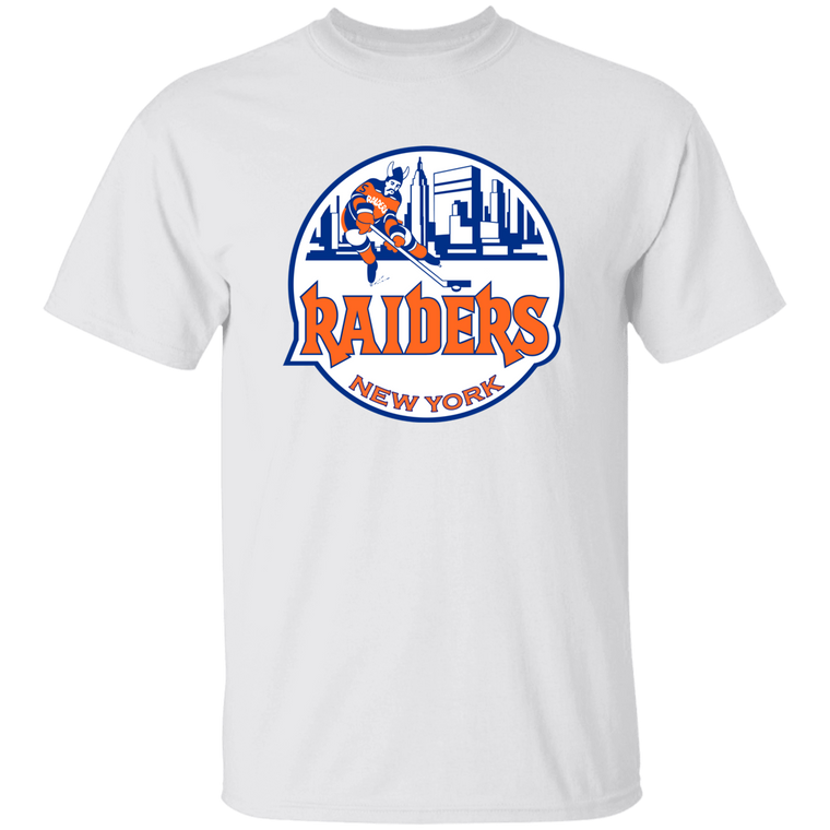 New York Raiders WHA Hockey Short Sleeve Tee Shirt in White